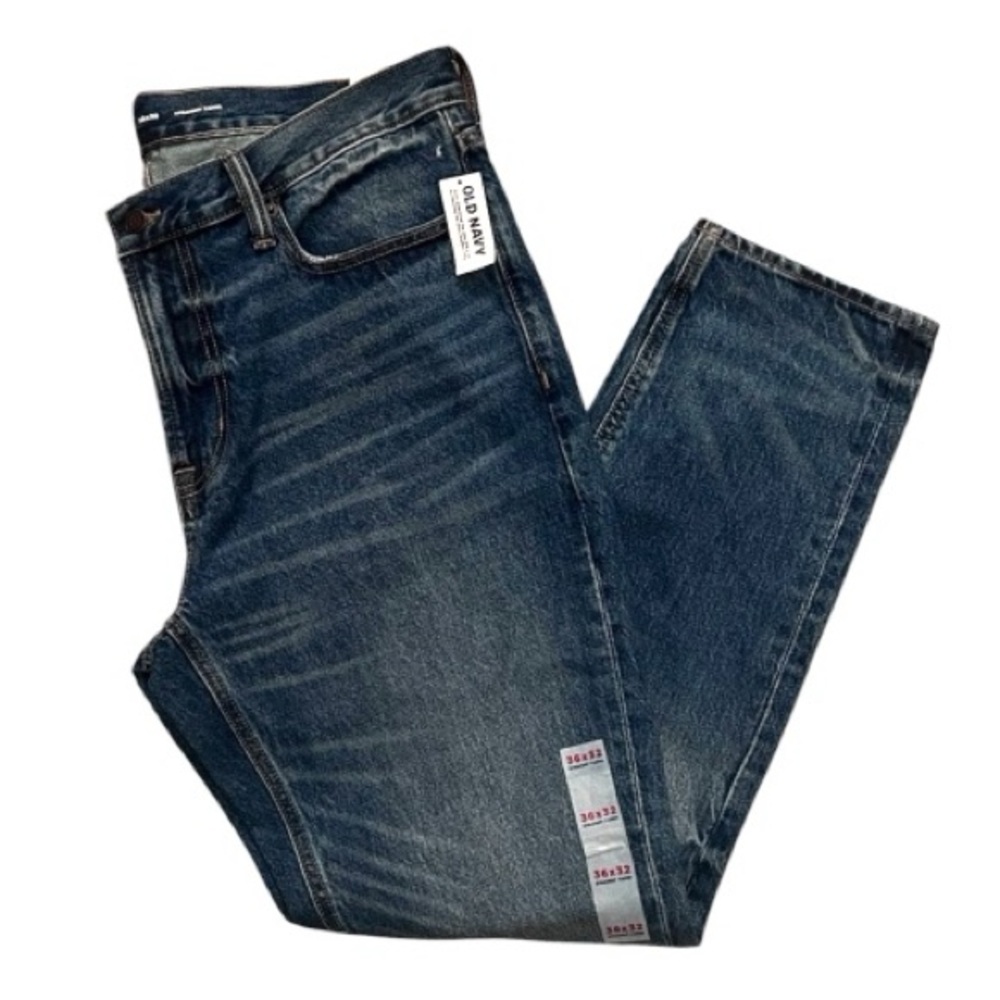 🆕 Old Navy Men’s Straight Taper Jeans 36x32